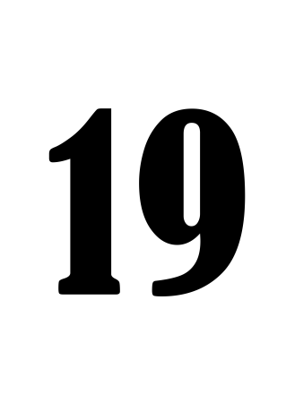 Цифра 18 трафарет для торта