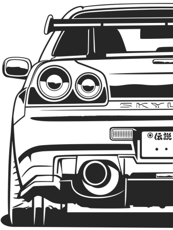 Nissan Skyline r34 вектор