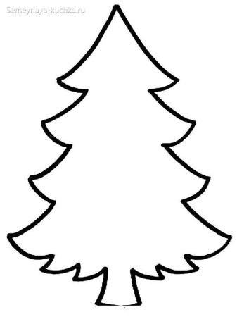 Елка раскраска