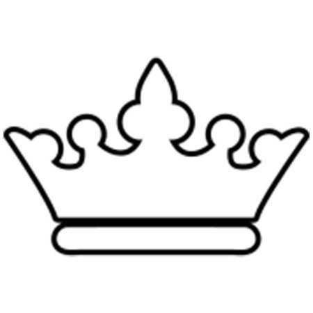 Трафарет короны для торта