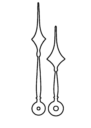 Стрелки для часов трафарет