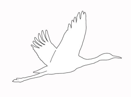 Журавли трафареты для вырезания