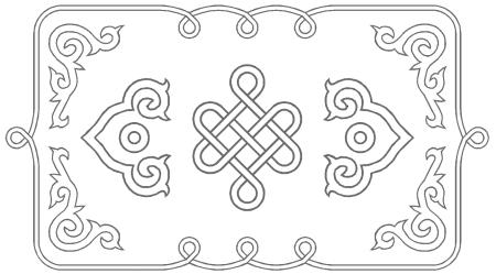 Татарский орнамент раскраска