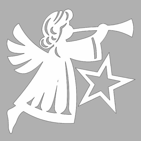 Схематичное изображение ангела