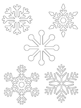 Снежинка раскраска