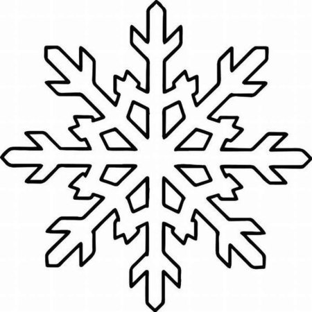 Снежинка раскраска