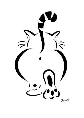 Коты шаблоны для рисования