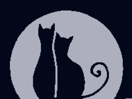 Трафарет кошки