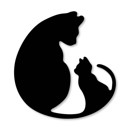 Силуэты кошек для вышивания