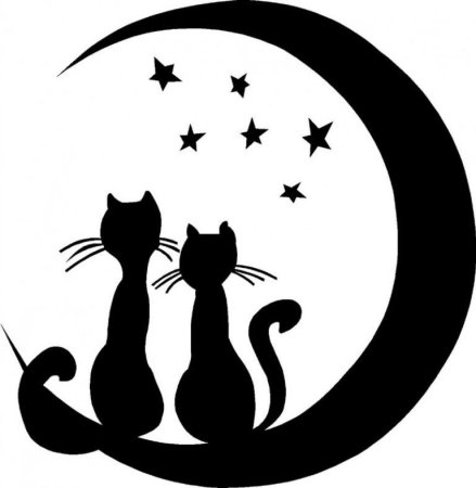Трафарет кошки