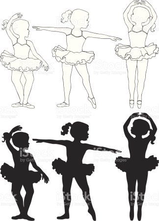 Картинки трафареты балерины для детей (47 фото)