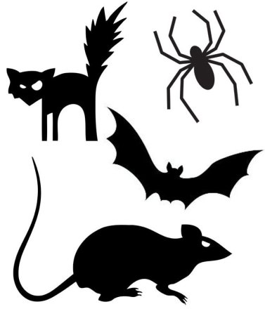Раскраска Helloween летучая мышь