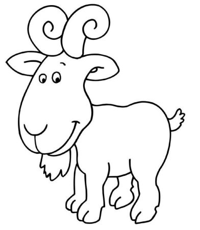 Goat для раскрашивания для детей