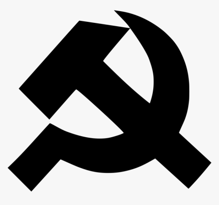 Трафарет серпа и молота