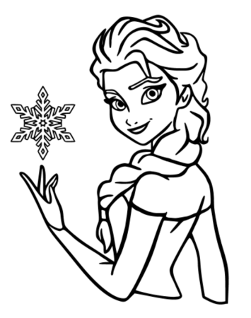 Принцессы Elsa raskraska