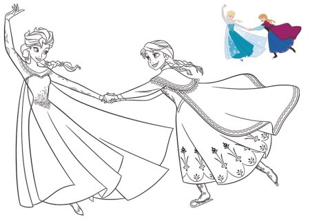 Раскраска Anna Elsa