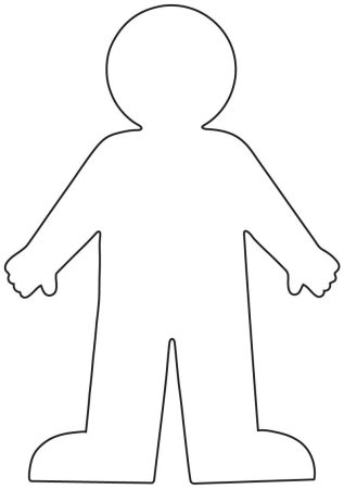 Трафарет человека