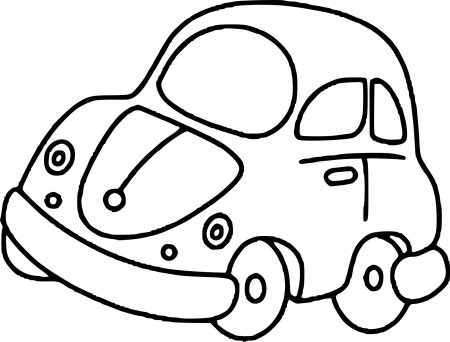 Раскраска Volkswagen Beetle