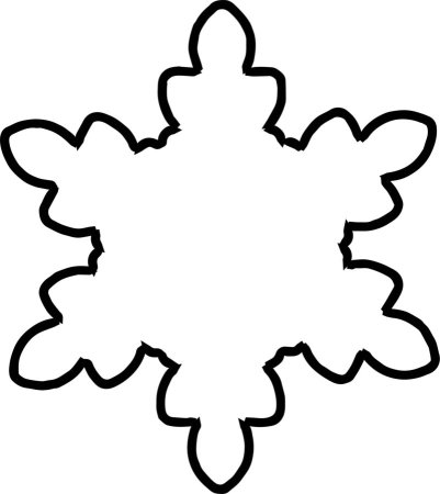 Снежинки картинки раскраски