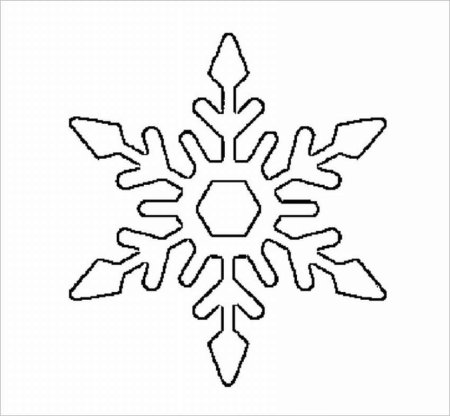 Снежинка раскраска для детей