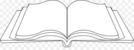 Открытая книга раскраска