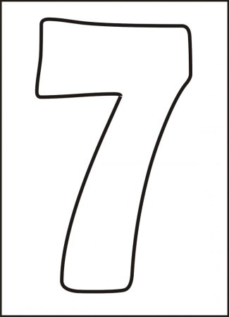 Печатная цифра 7