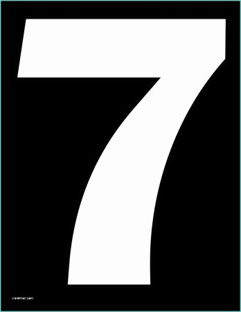 Трафаретная цифра 7