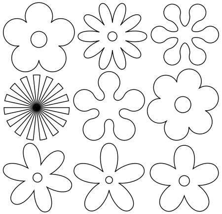 Цветочки для вырезания