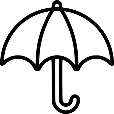 Зонтик раскраска