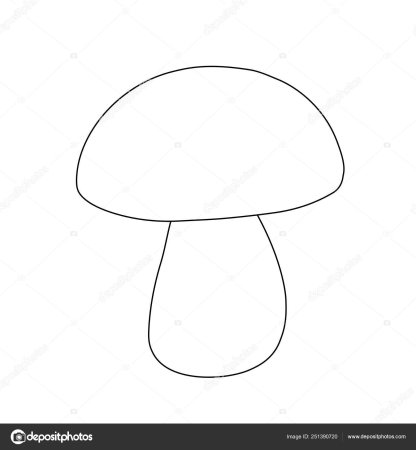 Картинки трафареты грибочка (47 фото)