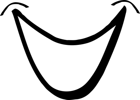 Улыбка мультяшная