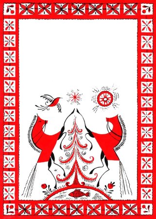 Мезенская роспись солярные знаки
