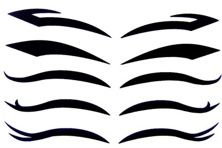 Трафарет для стрелок для глаз