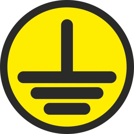 Знак заземления 30х30 IEK арт.4476э