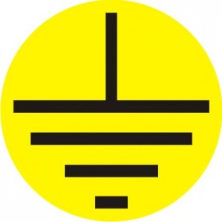 Знак заземления 30х30 IEK арт.4476э
