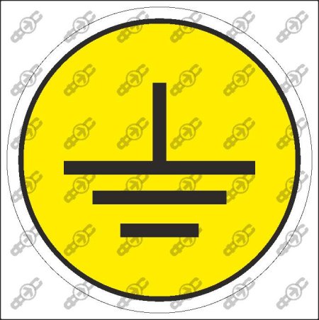 Знак заземления 30х30 IEK арт.4476э