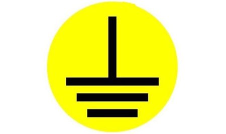 Знак заземления 30х30 IEK арт.4476э