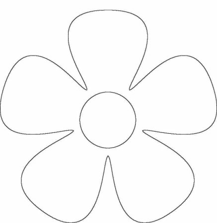 Контур цветов для аппликации