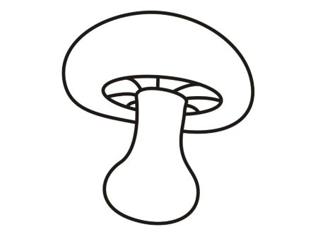 Гриб раскраска