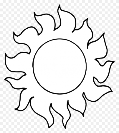 Солнце карандашом