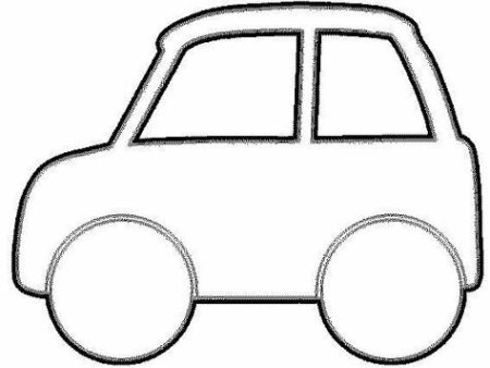 Контурный рисунок авто