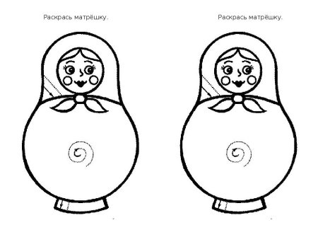 Матрешка контур
