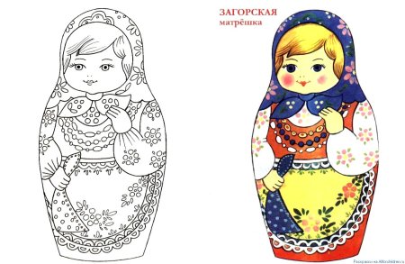 Силуэт матрешки