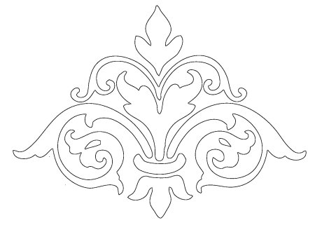 Башкирский орнамент трафарет
