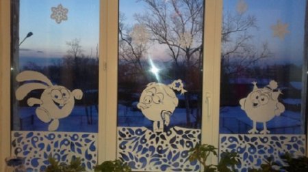 Раскраски Смешарики новый год