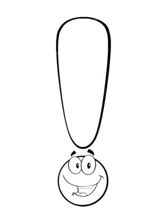 Восклицательный знак раскраска