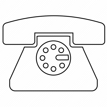 Трафарет телефона для детей