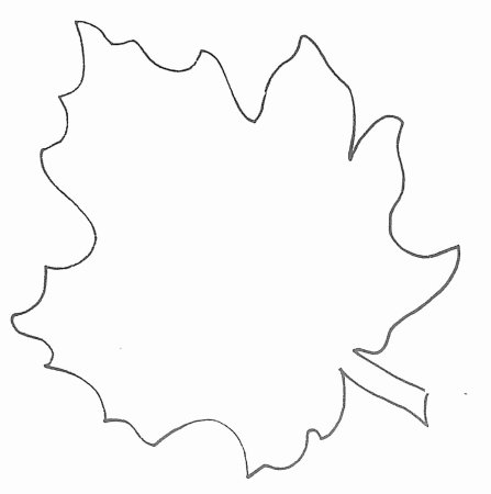 Листья раскраска