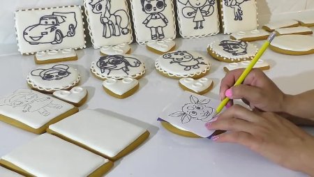 Перенос рисунка на пряник