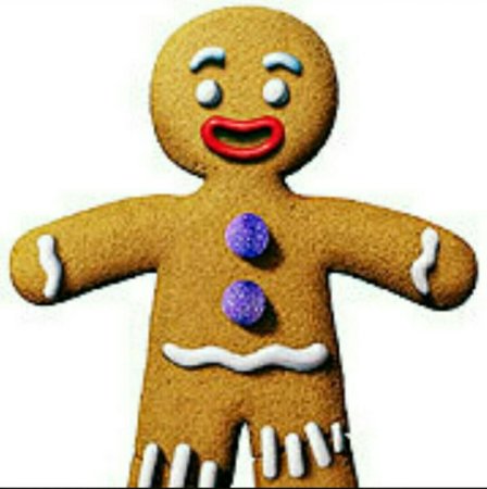 Gingerbread man раскраска для детей